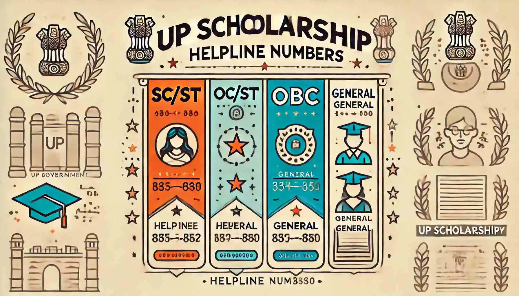 UP Scholarship Helpline Numbers